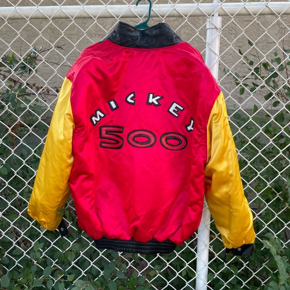 RARE + Vintage Jeff Hamilton Reversible Leather Mickey Mouse Jacket - Picture 5 of 8